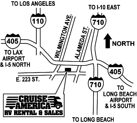 Cruise America platser - Los Angeles